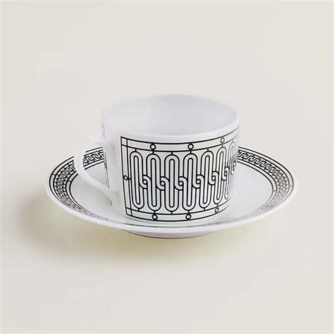 hermes tea cup and saucer|hermes h deco tea cup.